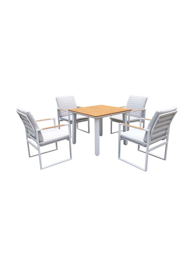 Suncoast Suncoast Juno Dining Set 4-Seater - White  - Image 2
