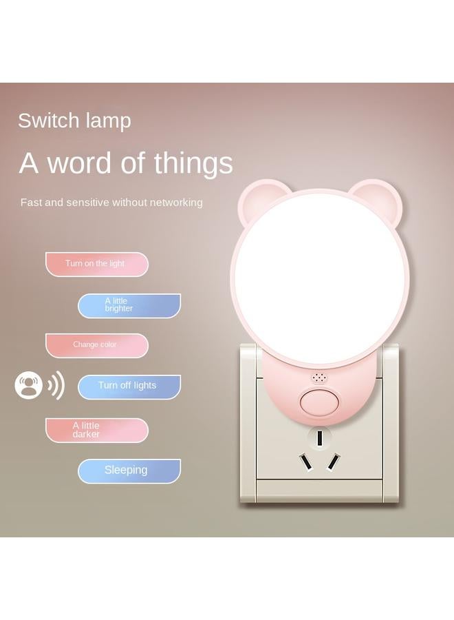 Bluejw Plug-in Led Night Light Bedroom Sleep Lamp Children Sleeping Lamp Baby Feeding Eye Lamp Bedside Lamp - Image 1