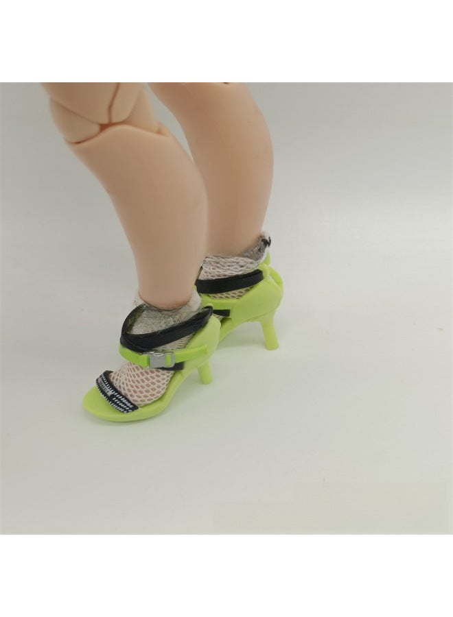 Bulk Big Sister Doll High Heeled Shoes Socks Doll Accessories-Height:Shoes - Image 3