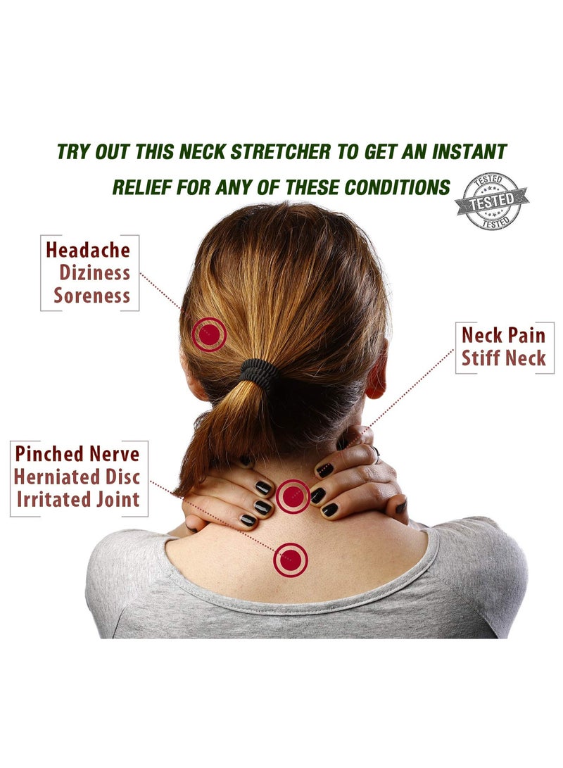 Cervical Neck Traction Device for Instant Neck Pain Relief - Inflatable & Adjustable Neck Stretcher Neck Support Brace, Neck Traction Pillow for Home Use Neck Decompression(Blue)  - Image 2
