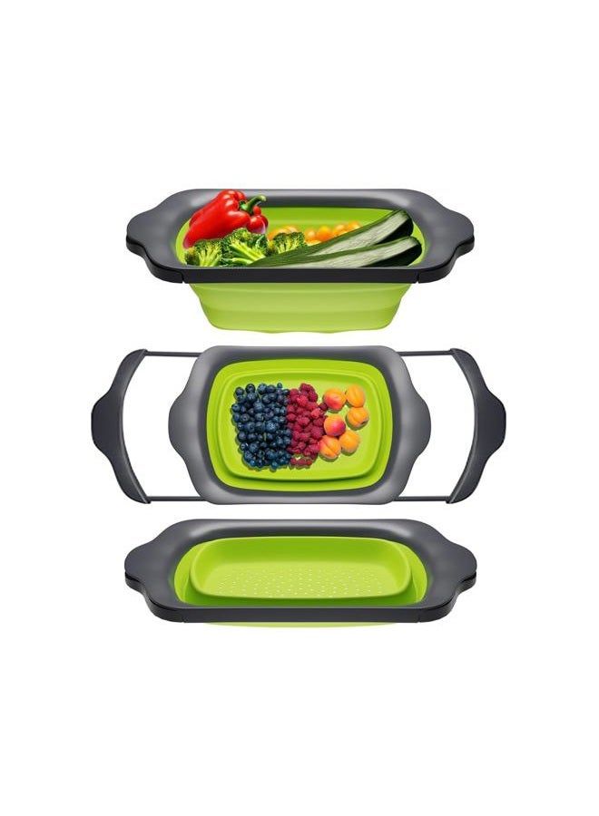 Comfify CM201523 Colander with Handles, Plastic, Green - Image 1