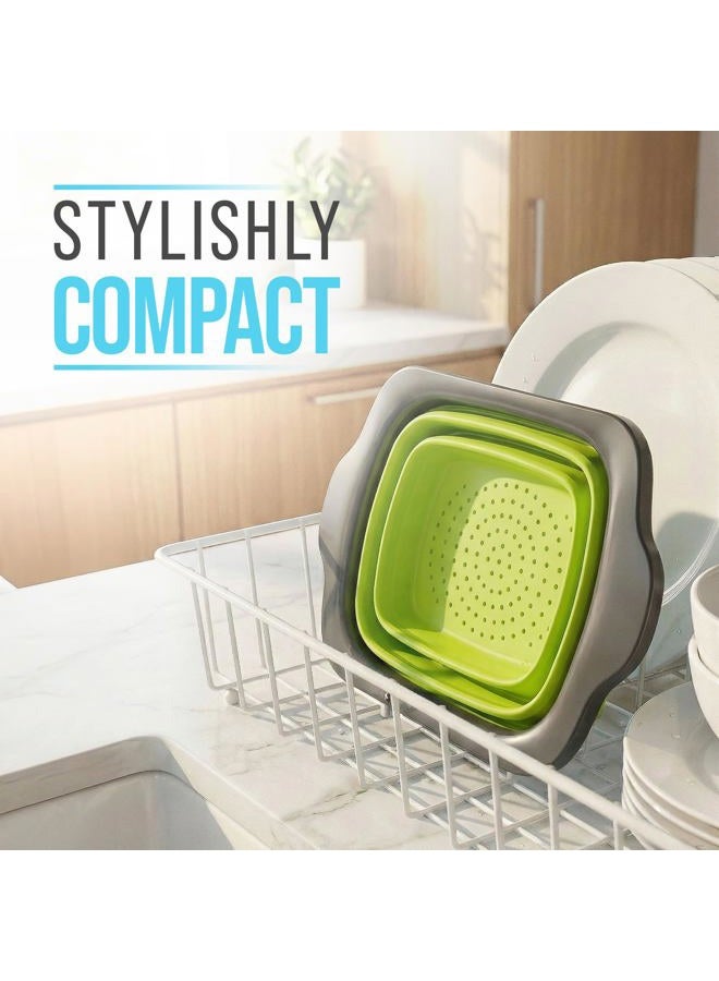 Comfify CM201523 Colander with Handles, Plastic, Green - Image 2