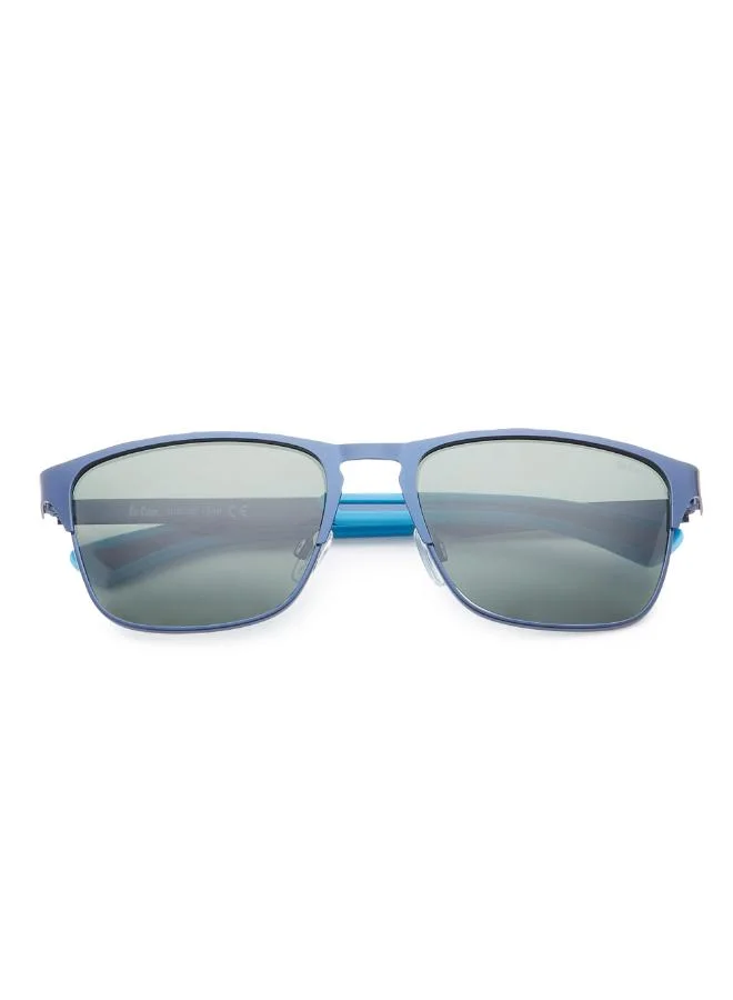 Lee Cooper Men's Polarized Sunglasses G15 Frame Dark Blue Mirror Lens 56mm  - LC1222C03