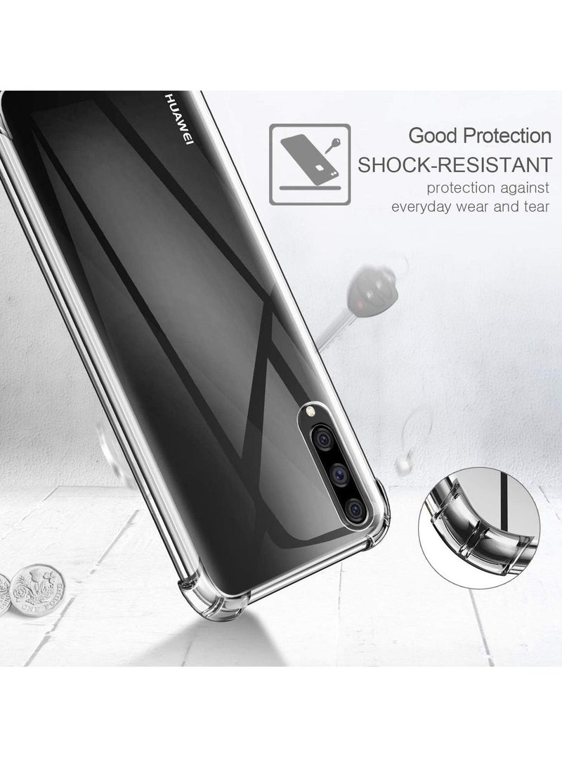 ELTRAZONE Huawei Y9s Case with 2 Pack Screen Protector, Clear Huawei Y9s Case Cover, Tempered Glass Film - Image 4