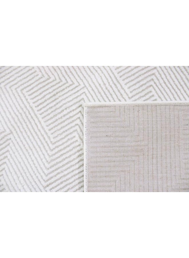 HANDPICKED FURNITURE Rectangular Carpet Ultra Soft Area Carpets For Bed Room Living Room And Dining Room Anti-Slip Floor Carpets Easy To Clean. 200 X 300 Cm 6.6 X 9.8 Ft Cream - Image 5