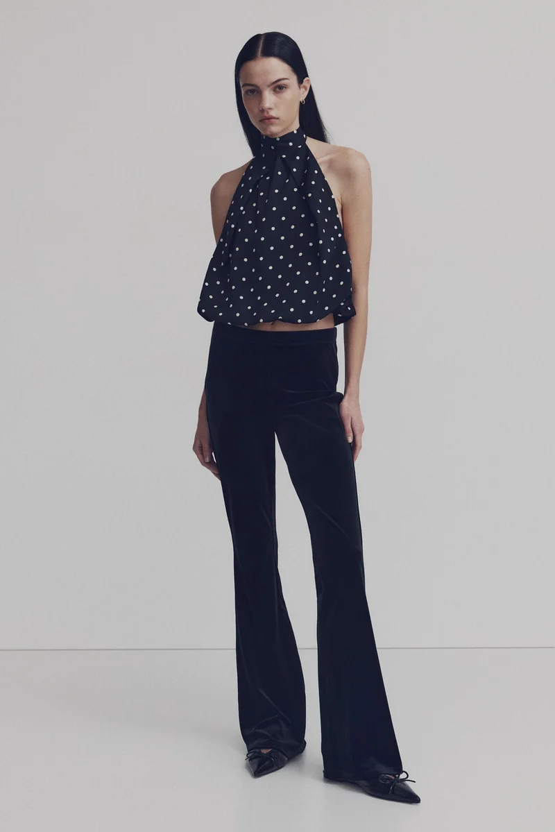 H&M Satin halterneck top