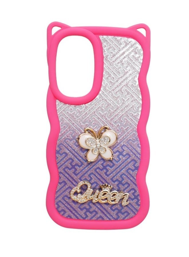 Glitter Plastic Back Cover For Samsung Galaxy A36, Multi Color - Image 1