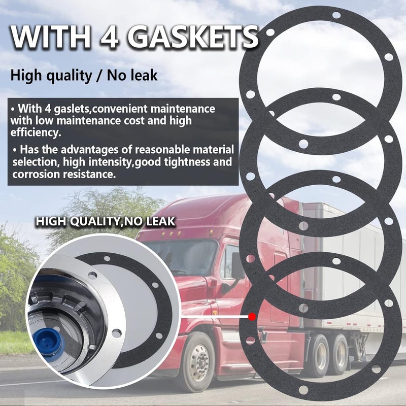 iBroPrat 4pcs Aluminum Hub Cap Set for Trailer Axle - Image 4