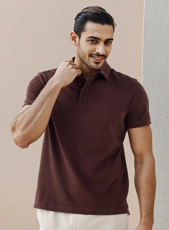 سبلاش فيڤ تيشيرت بولو بقصة ضيقة