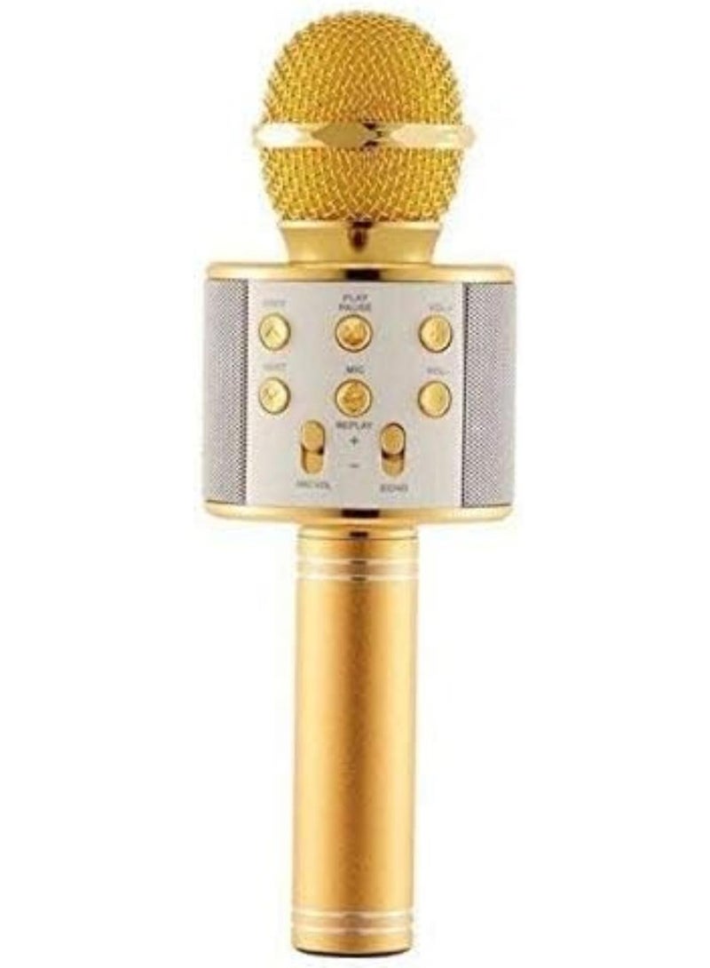 Wireless Mic Advance Handheld Wireless Singing Mike Multi-Function Bluetooth Karaoke Mic with Microphone Speaker for All Smart Phone (Multicolor- Colour May Vary) - Image 1