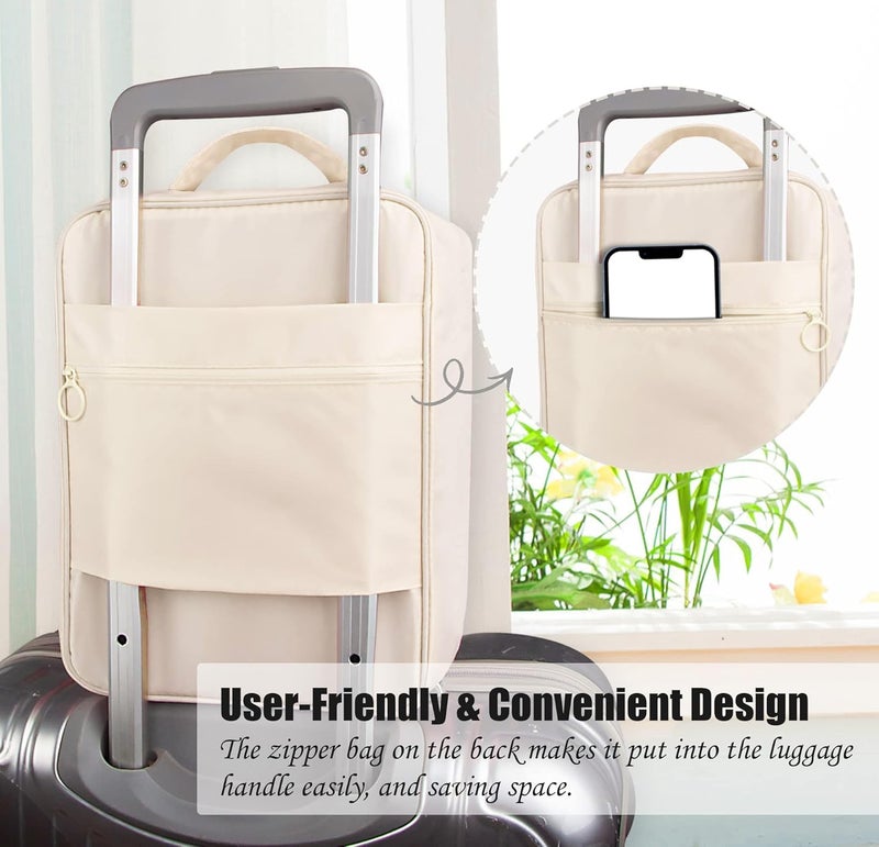 Storescent Compact Shoe Bag/Organizer/Pouch | Protect 3 Pairs of Shoes | Perfect for Travel and Daily Storage (Beige) - Image 2