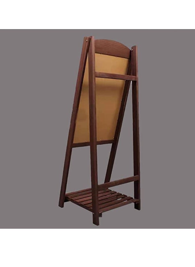 HOME TASTE TOMSUN Wooden Chalkboard Sign with Shelf Foldable Stand Wood Dry Erase A-Frame Design for Business, Restaurant or Wedding  - Image 5
