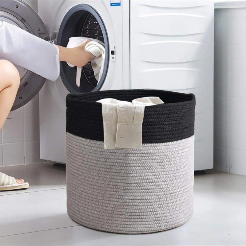My Doğa Store My Nature Store Jute Wicker Basket Organizer Toy Laundry Basket - Image 1