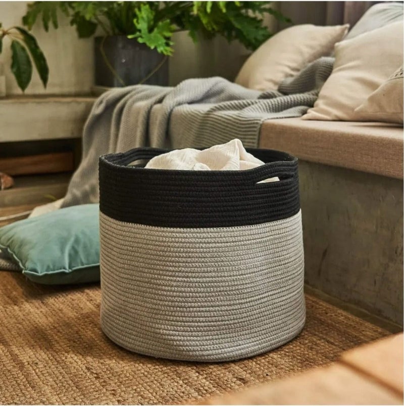My Doğa Store My Nature Store Jute Wicker Basket Organizer Toy Laundry Basket - Image 3