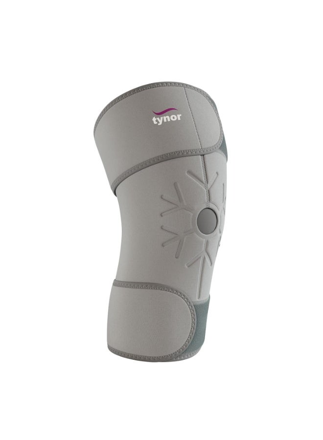 تاينور TYNOR Cool Pack - لفافة ركبة، رمادي، مقاس موحد، قطعة واحدة - Image 1