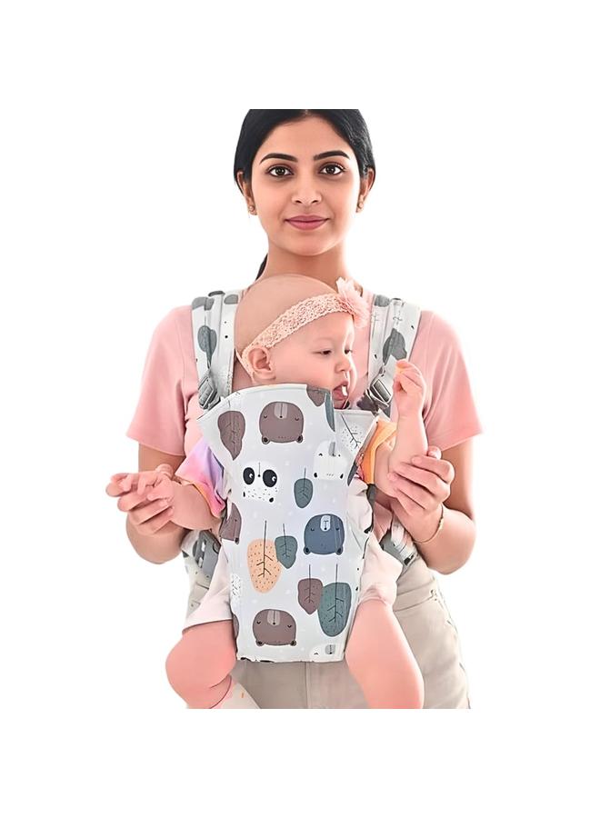 HPMY White Baby Carrier for 0 to 3 Year Baby | New Born Kangaroo Bag Style Baby Carry Bag | Comfortable Front & Back Carrying Bags for Infants & Toddlers - Image 1