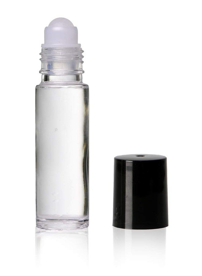 True Essence 10 Ml (1/3 Oz) Plain Roll on Bottles W/ball & Black Caps-144 Pack