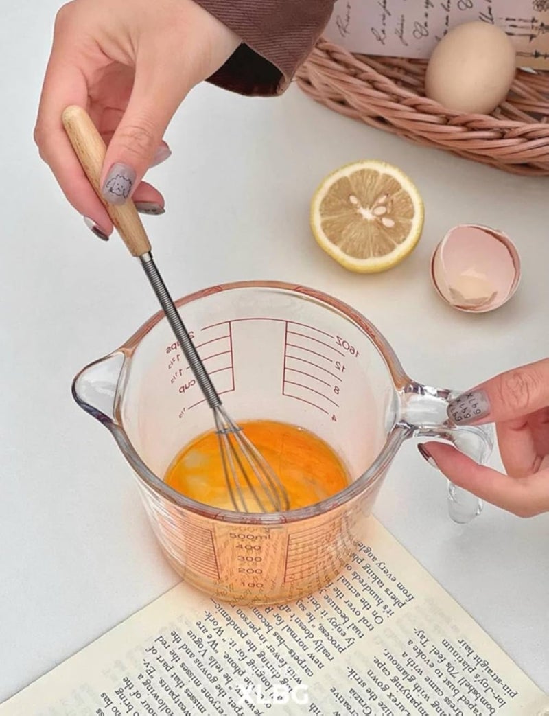 جينيريك مانوال بيض بياتير ويته ووودين مقبض, ستاينليسس ستييل مضرب, مطبخ ميكسينج توول, .روم