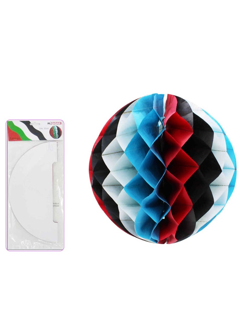 AL QADAH - Paper Honeycomb Ball Decoration 50cm Diameter Elevate Your Event with Vibrant Elegance - Image 1