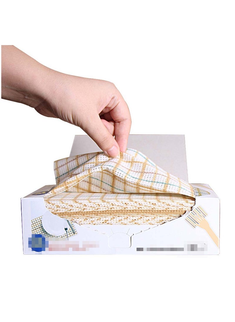 SYOSI 30 PCS Disposable Dishcloths Towel Wipes Kitchen Cleaning Cloth Tablecloths Multi Purpose Non woven  - Image 1