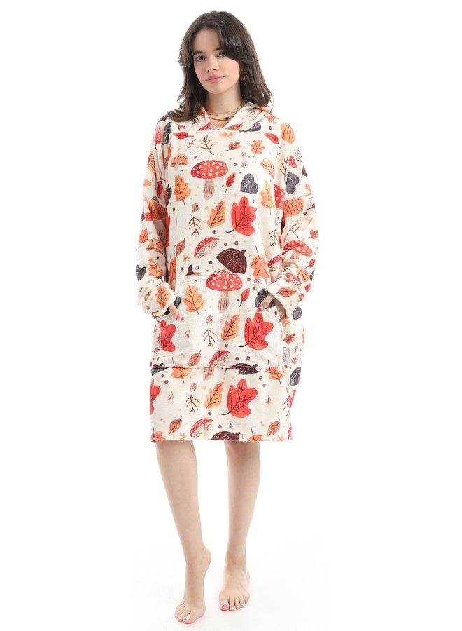 سنوز، دفاية قابله للارتداء سنوز أوفر سايز مع غطاء للرأس، تصميم بمبكن - Image 2