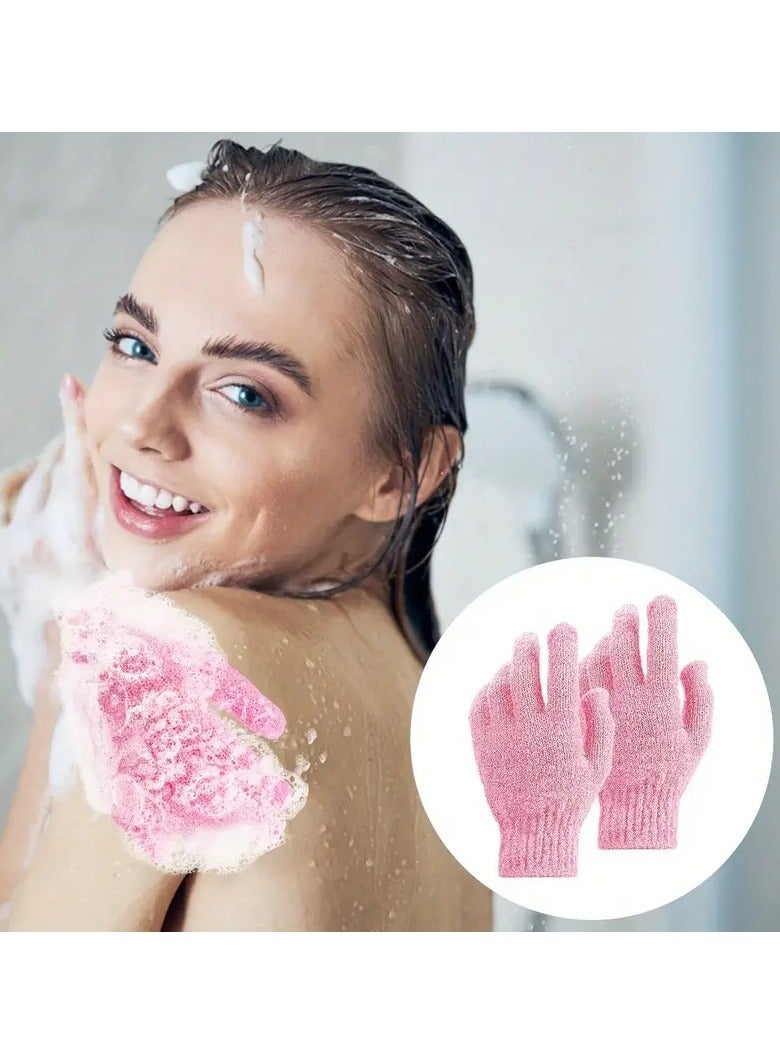 Exfoliating Gloves Premium Double-Sided Bath Scrub for Body, Dead Skin Cell Remover, Spa Massage Skin Exfoliator, Shower Accessories for Women & Men - Image 2