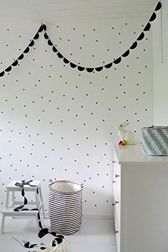 BugyBagy Removable Wall Decals for Kids Room Decoration 1 inch 100pcs Polka Wall Decals (Black,1 inch dot 100pcs) - Image 5