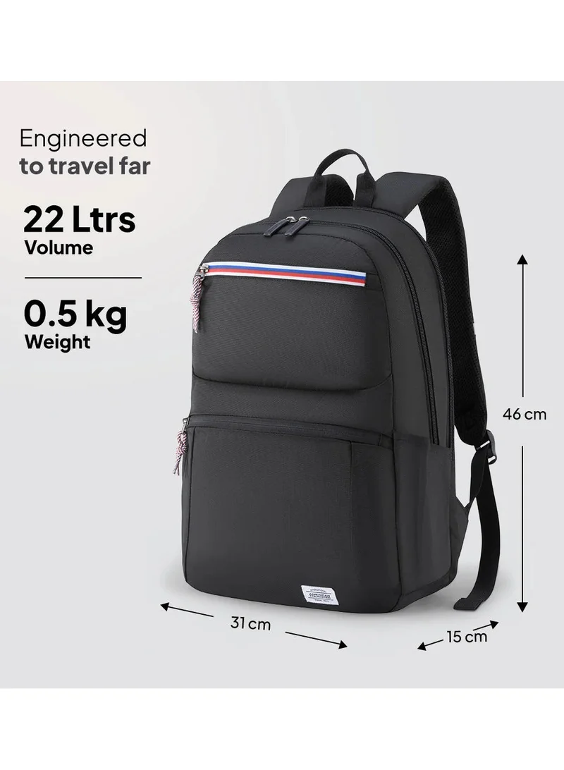 AMERICAN TOURISTER American Tourister Braydon Laptop Backpack 22L - Onyx Black - 1 Year Global Warranty