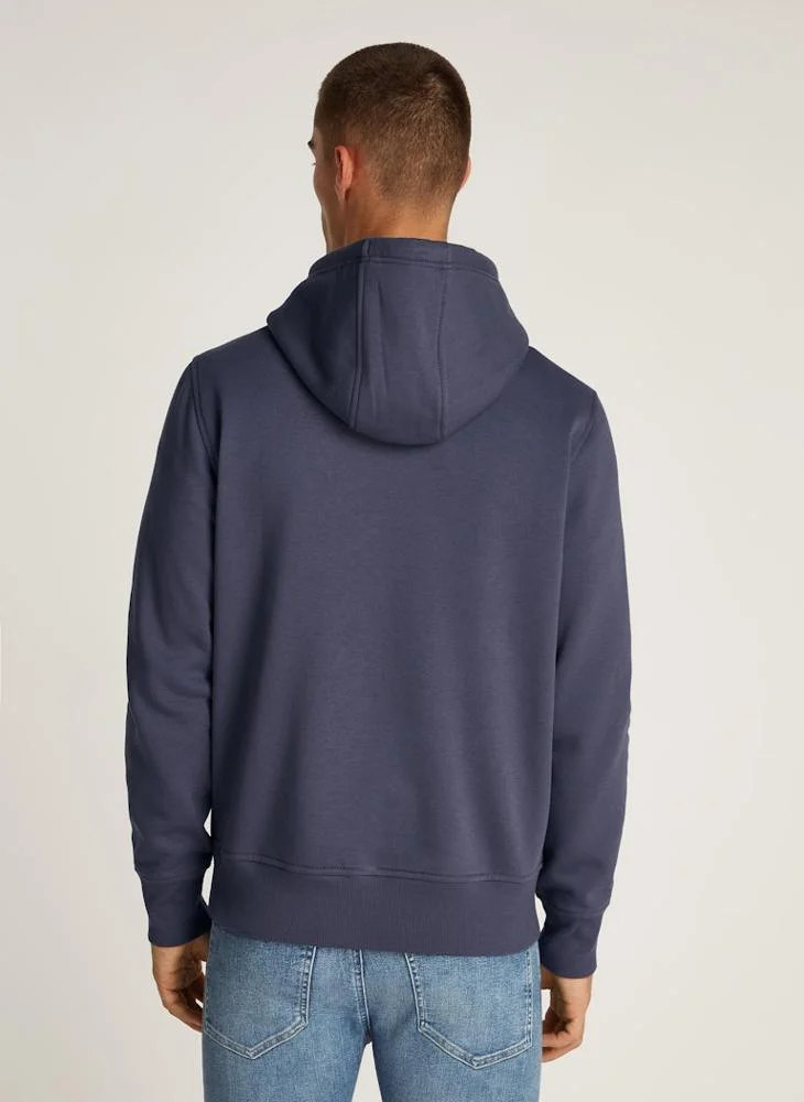 Calvin Klein Jeans Logo Print Drawstring Print Hoodie