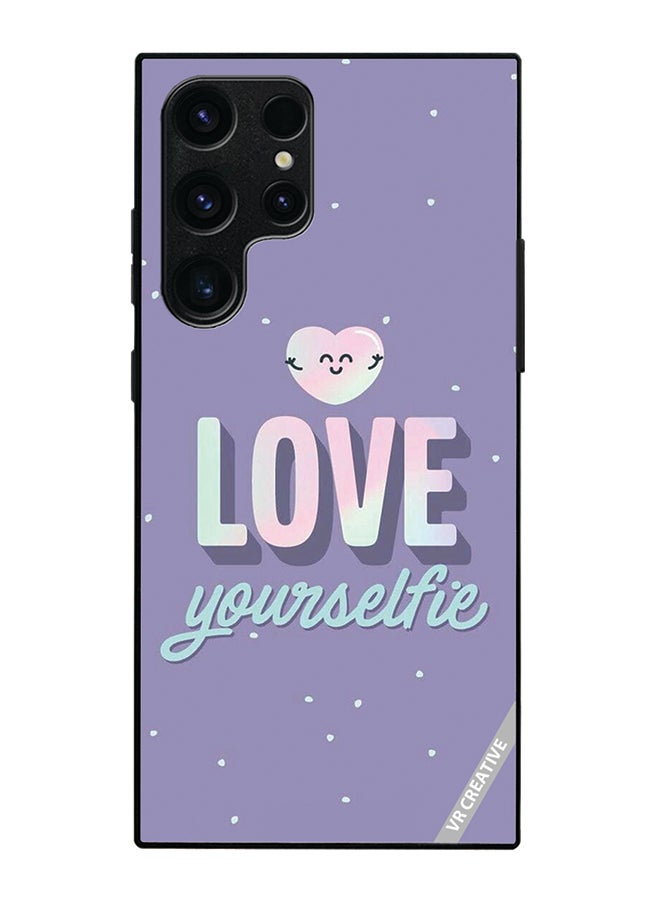 Protective Case Cover For Samsung Galaxy S25 Ultra Love Your Selfie Design Multicolour