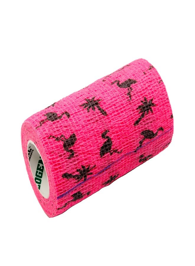 Neogen Syrflex Cohesive Bandage 4” Pink Flamingo 4pk - Image 4