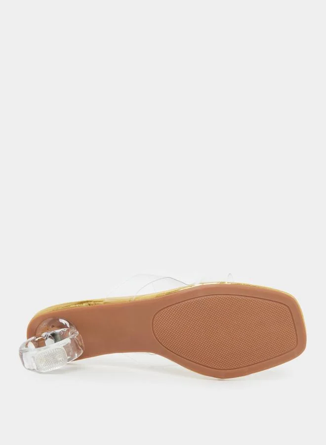 Take Two Take Two Transparent Strap Heel Sandals