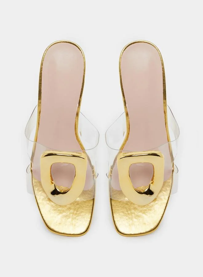 Take Two Take Two Transparent Strap Heel Sandals