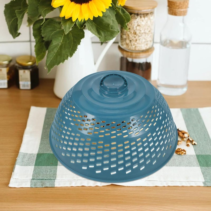 Healeved Blue Mesh Food Cover Dome, Reusable Plate Serving Tent with Dust-resistant Screen, Outdoor Picnic and Kitchen Food Protective Net for Table and Bbq - Image 4