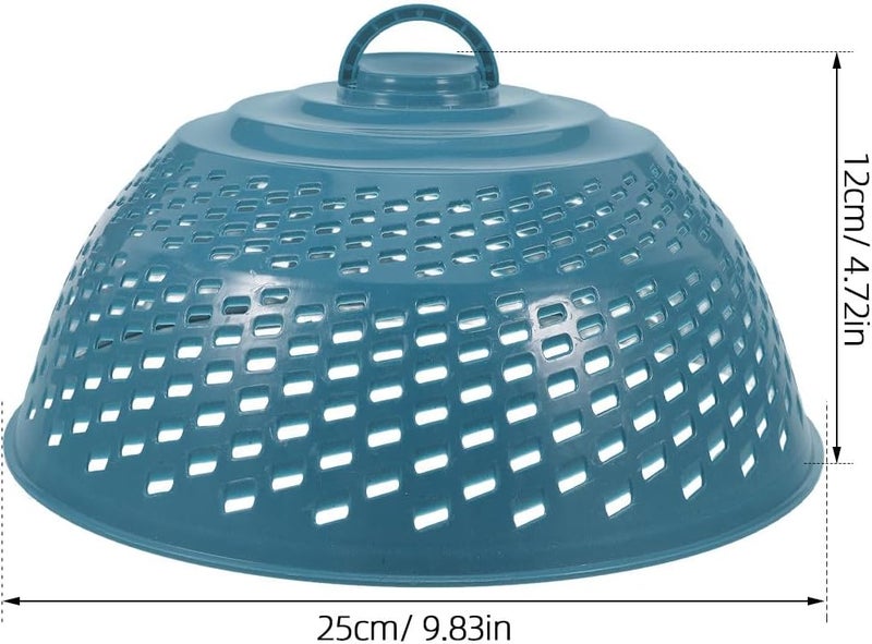 Healeved Blue Mesh Food Cover Dome, Reusable Plate Serving Tent with Dust-resistant Screen, Outdoor Picnic and Kitchen Food Protective Net for Table and Bbq - Image 2