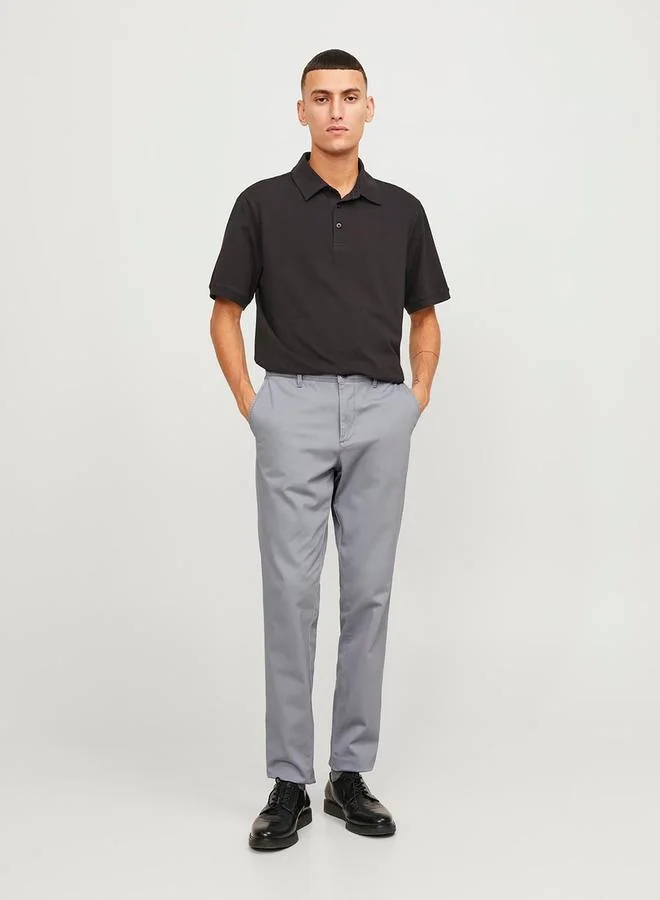 JACK & JONES Solid Slim Fit Chino Pants
