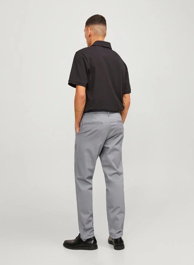 JACK & JONES Solid Slim Fit Chino Pants