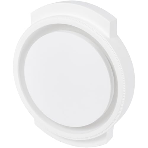 Repa Market Modern Gypsum Vent 4 Inch Ceiling Air Diffuser Luxury Air Vent Deflector for Home Ceiling Gypsum Diffuser Seamless Register Vent Covers HVAC White Circular Exhaust Duct Diffuser - Image 1