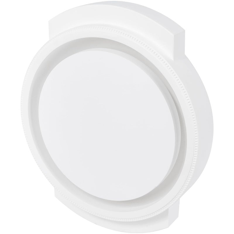 Repa Market Modern Gypsum Vent 4 Inch Ceiling Air Diffuser Luxury Air Vent Deflector for Home Ceiling Gypsum Diffuser Seamless Register Vent Covers HVAC White Circular Exhaust Duct Diffuser - Image 2