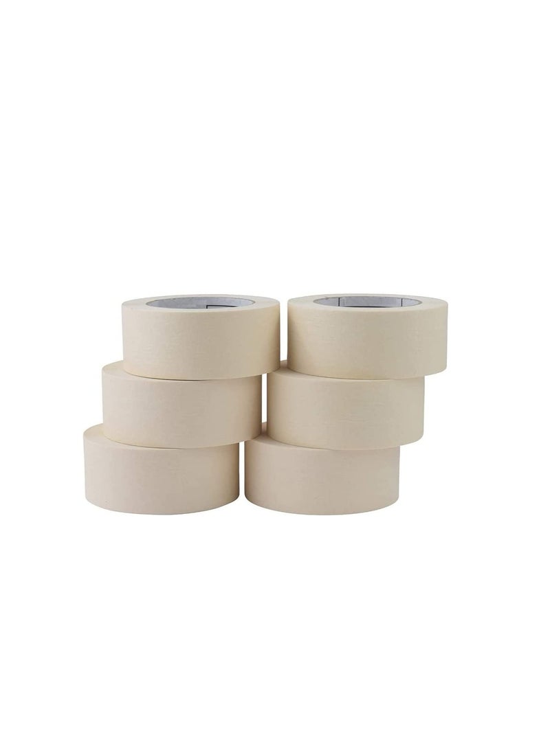 ROBUSTLINE Robustline Adhesive Masking Tape General Purpose Painter's Tape Bulk for Painting, Labeling, Packing, Craft, Art, Home, Office, School Etc. (1.5 INCH, 10)  - Image 1
