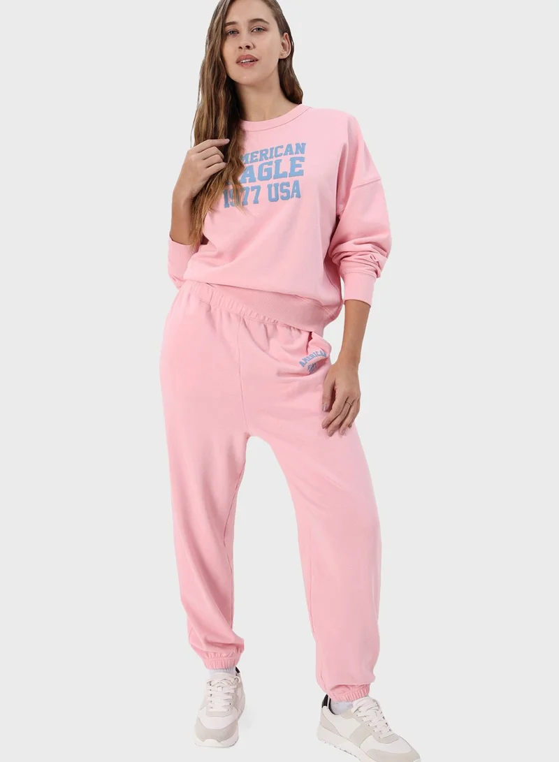 American Eagle High Waist Boyfriend Sweatpants
