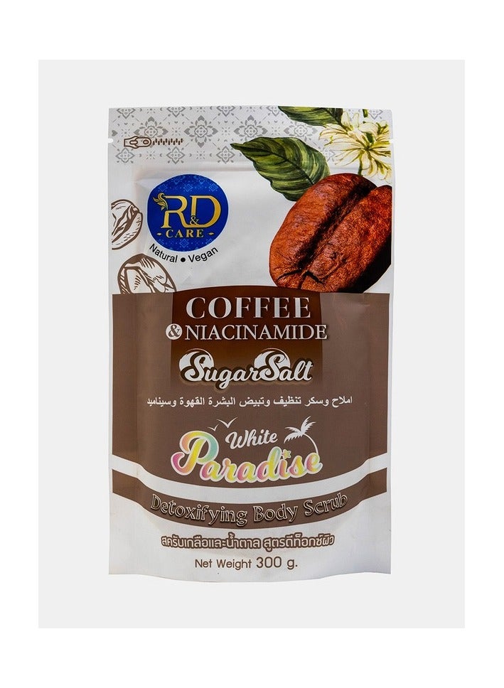 R&D Coffee and Cinnamon Sugar Scrub for Cleansing and Whitening Skin - 300g - Image 1