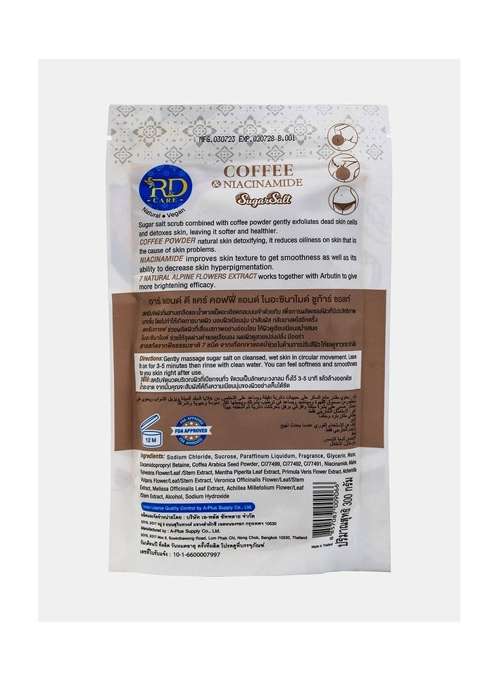 R&D Coffee and Cinnamon Sugar Scrub for Cleansing and Whitening Skin - 300g - Image 2