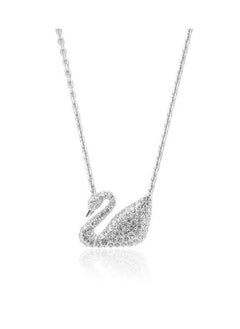 Generic Swan Rhodium Plated Necklace 