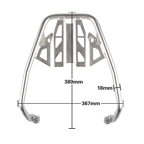 MYIADV Motorcycle Rear Seat Luggage Rack Tail Top Case Bracket for BMW R1250GS R1200GS LC Adventure 2013-2023 (Black) - Image 4