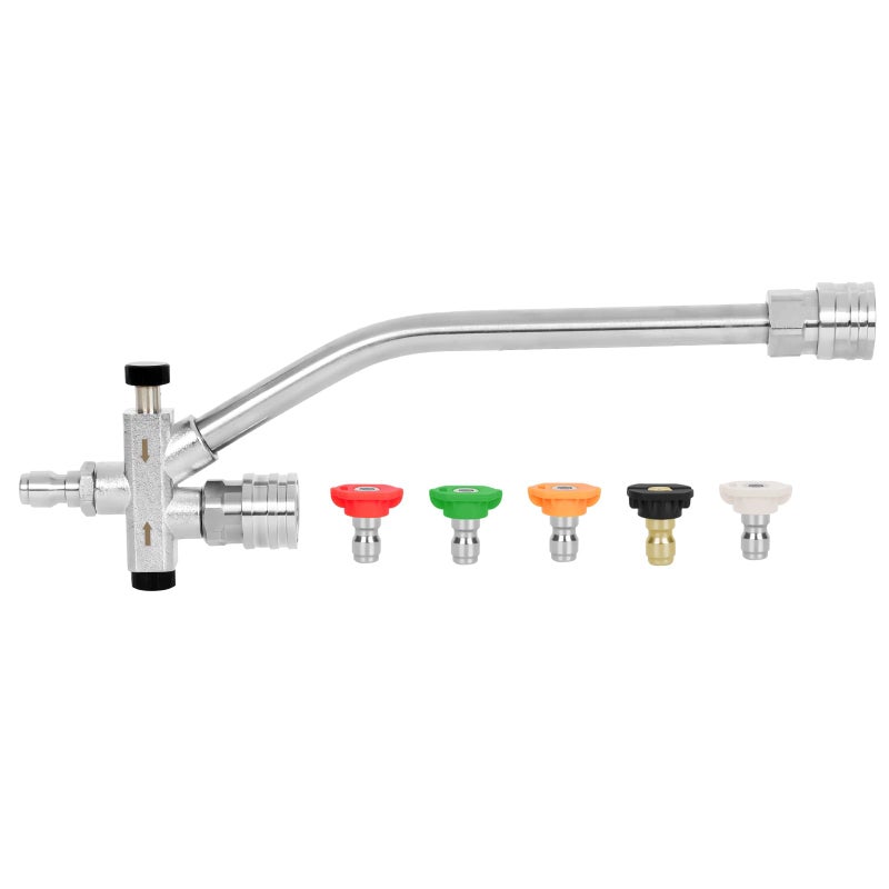 DUSICHIN Foam Cannon DualConnector Accessory Pressure Washer Double Tip Attachment for Soap Cannon 14 Quick Connect for Car Wash 5 Pressure Washer Sprayer Nozzles DUS2405 - Image 2