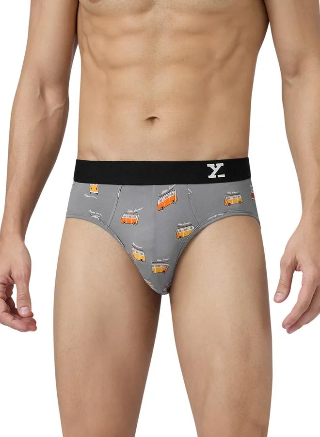 XYXX Pack of 2 - Men Surf Cotton Printed Briefs