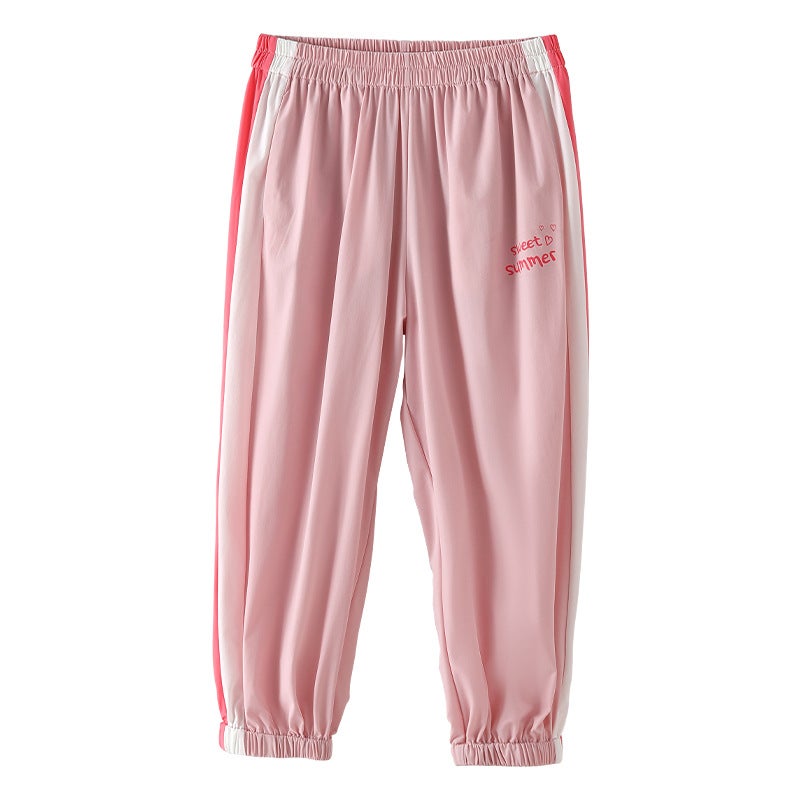 Girls' Anti-Mosquito Pants Korean Style Lightweight Versatile Girls' Outdoor Leggings Pants For Middle-Aged And Older Children Baby Pants - Image 1