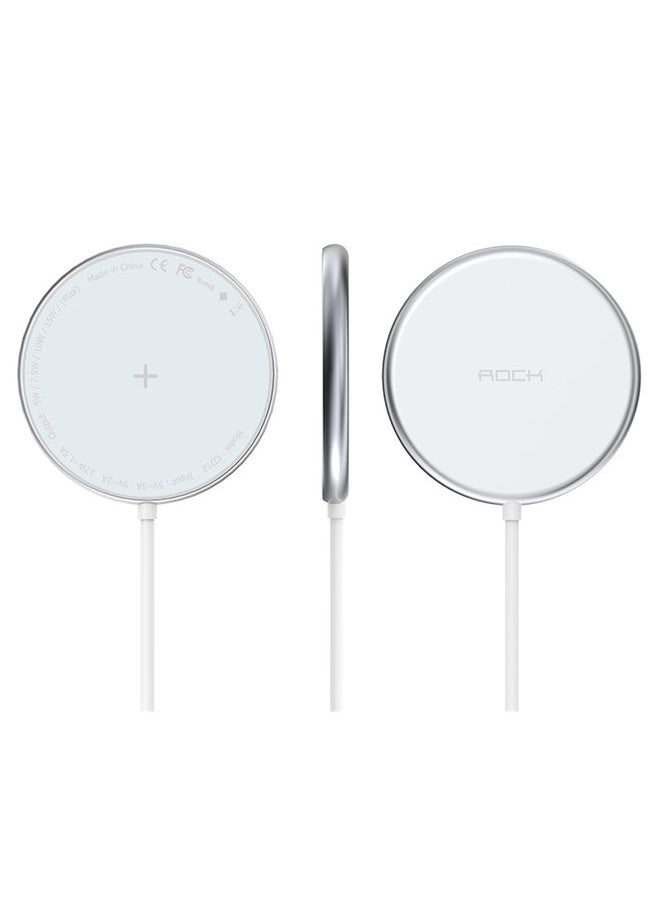 Rock - ROCK W33 Portable Mini Magnetic Magsafe Wireless Charger - Image 1