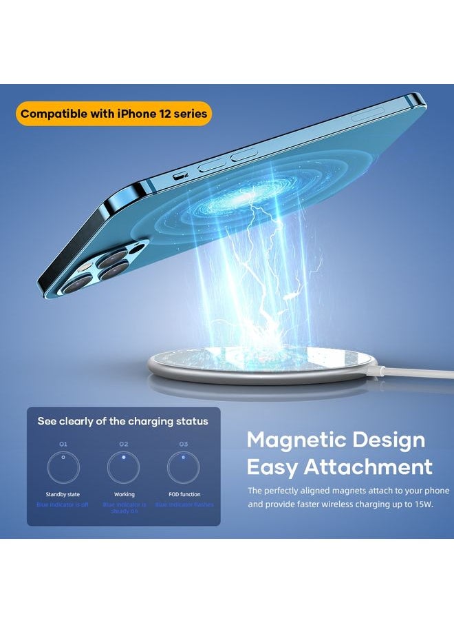 Rock - ROCK W33 Portable Mini Magnetic Magsafe Wireless Charger - Image 1